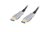 Кабел Lanberg HDMI M/M v2.0 cable 20m optical black aoc