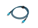 Кабел Lanberg USB-C M/M 4.0 cable 1m 240w 8k 60hz black-blue