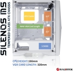 Raijintek кутия Case ATX - SILENOS MS PRO WHITE - 2 x 200 mm ARGB Fans