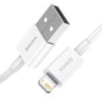 Кабел Baseus Superior USB-А към Lightning, 1м, бял