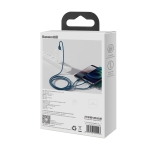 Кабел Baseus Superior 3 в 1 USB-А към Lightning, micro USB и USB-С 3,5 A 1,5 м CAMLTYS-03 - син
