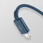 Кабел Baseus Superior 3 в 1 USB-А към Lightning, micro USB и USB-С 3,5 A 1,5 м CAMLTYS-03 - син