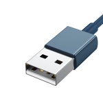 Кабел Baseus Superior 3 в 1 USB-А към Lightning, micro USB и USB-С 3,5 A 1,5 м CAMLTYS-03 - син