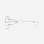 Кабел Baseus Superior 3 в 1 USB-А към Lightning, micro USB и USB-С 3,5 A 1,5 м CAMLTYS-03 - син