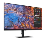 Монитор Samsung 32B800 32" IPS LED, 60 Hz, 5 ms GTG, 3840x2160, 300 cd/m2, Flicker Free, PBP, PIP, USB-C 90W, 3xUSB 3.0, Display Port 1.4, 2xHDMI 2.2, Black + Logitech MK250 - Graphite - USINTL