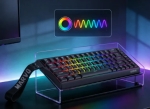 Marvo безжична механична геймърска клавиатура Wireless Gaming Mechanical keyboard Saber 65W KG965W - 1K, Banana Crystal [Linear], (English US)