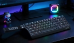 Marvo безжична механична геймърска клавиатура Wireless Gaming Mechanical keyboard Saber 65W KG965W - 1K, Banana Crystal [Linear], (English US)