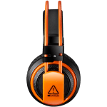 CANYON Gaming headset 3.5mm jack plus USB connector for vibration function, light control button, adjustable microphone and volume control, cable 2M, Black