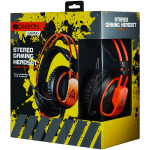 CANYON Gaming headset 3.5mm jack plus USB connector for vibration function, light control button, adjustable microphone and volume control, cable 2M, Black