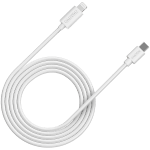 CANYON СFI-12, cable Type C to lightning ,5V3A, 9V2.22A ,PD20W, power cord:18AWG*4C, Signal cord:28AWG*4C, data transfer speed:30M/s, OD4.5MM,2M, PVC, white, Rohs