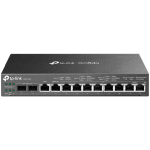 TP-Link ER7212PC Omada Gigabit VPN Router with PoE+ Ports and Controller Ability, 2× G SFP WAN/LAN Port, 1× G RJ45 WAN Port, 1× G RJ45 WAN/LAN Ports, 8× G PoE+ RJ45 LAN ports, 802.3at/af, 110 W PoE Power, 3-in-1 (Router, PoE+ Switch, Controller)