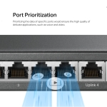 12-портов гигабитов настолен комутатор с 8 PoE+ порта Mercusys MS112GMP