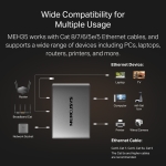 1 към 3 гигабитов Ethernet сплитер Mercusys MEH35