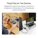 1 към 2 гигабитов Ethernet сплитер Mercusys MEH25