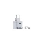 Зарядно устройство HikVision GaN Fast Charger 2C 67W, USB-C retractable cable & USB C Port, Universal Compatibility (phones, tablets, laptops, switch and other devices), Portable