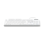 HAMA Жична клавиатура "CK-200", USB-A,USB-C, 8 мултимедийни клавиша, кирилизирана, бяла