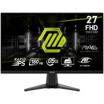 MSI MAG 275F Gaming Monitor, 27" 180Hz, FHD (1920x1080) 16:9, Rapid IPS, 0.5ms, 250nits, 1000:1, 178/178, AMD FreeSync, 1x DP, 2x HDMI, 3Y Warranty