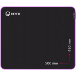 Lorgar Main 315, Gaming mouse pad, High-speed surface, Purple anti-slip rubber base, size: 500mm x 420mm x 3mm, weight 0.39kg
