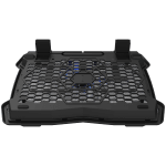 CANYON NS02, Cooling stand single fan with 2x2.0 USB hub, support up to 10”-15.6” laptop, ABS plastic and iron, Fans dimension:125*125*15mm(1pc), DC 5V, fan speed: 800-1000RPM, size:340*265*30mm, 406g