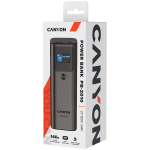 CANYON power bank PB-2010 TFT 27000 mAh 97.2Wh PD140W QC 3.0 Dark Grey