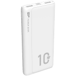 Silicon Power QP15 10.000mAh PowerBank > 500 charging cycles 2x USB A Out, 1x Micro USB in + 1x USB C In/out, Li-Polymer, 10000mAh, Fast Charge, White