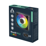 Вентилатор ARCTIC BioniX P12 A-RGB PWM 120mm Daisy Chain - Черен