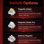 Madlions професионална геймърска механична клавиатура Professional Gaming Mechanical Keyboard MAD 60 HE Flagship V2 - 8K, Magnetic Amber Pro Switches - Black