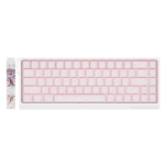 Madlions професионална геймърска механична клавиатура Professional Gaming Mechanical Keyboard MAD 68 HE Flagship V2 - 8K, Magnetic Amber Pro Switches - White