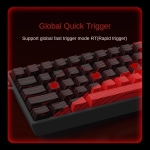 Madlions професионална геймърска механична клавиатура Professional Gaming Mechanical Keyboard MAD 68 HE Flagship V2 - 8K, Magnetic Amber Pro Switches - White