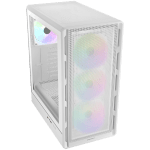 COUGAR AIRFACE PURE RGB PC Case, Mid Tower, White