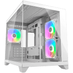 COUGAR FV150 Mini RGB PC Case, Mid tower, White