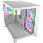 COUGAR FV150 Mini RGB PC Case, Mid tower, White