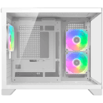 COUGAR FV150 Mini RGB PC Case, Mid tower, White