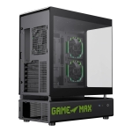 Gamemax кутия Case ATX - N90 BG - Addressable RGB, Modular Dual-Chamber