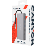 CANYON hub DS-12 13in1 4k USB-C Dark Grey
