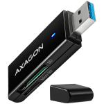 Axagon Slim super-speed USB 3.2 Gen 1 card reader with a direct USB-A connector.