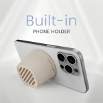 Тонколони HiFuture Mega S Latte, Bluetooth 5.4, MagSafe, 5W Output, Built-in MIC support Handsfree, Pair to Play (TWS Mode), Up to 10 Hours Playtime, Wireless Charge (7.5W-15W), Phone Holder