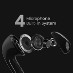 Слушалки HiFuture ChromeBuds Red, Metallic Charge Case, 4 MICS ENC, Wireless 5.4, Up to 6 Hours Battery Life by one charge, IPX5, Ultra Bass, Up to 30 Hours Battery Life Combined