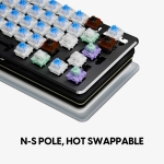 Pulsar професионална геймърска механична клавиатура Professional Gaming Mechanical Keyboard PCMK 3 HE 60 ANSI Black - 8K, Gateron Magnetic Switches [Linear]