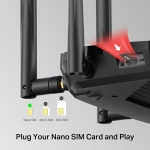 Безжичен Рутер Mercusys MB235-4G 4G+ Cat6 AC1200 Dual Band Gigabit