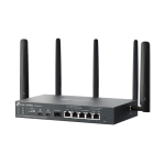Гигабитен VPN рутер TP-Link Omada 4G+ Cat6 ER706WP-4G AX3000 4-портов PoE+
