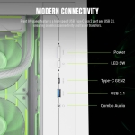 Gamemax кутия Case mATX - CLAW 360 WH