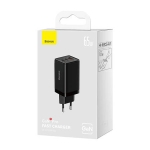 Зарядно устройство Baseus GaN5 Pro fast charger 2xUSB-C+USB 65W CCGP120201 - черно