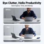 Зарядно устройство Ugreen NEXODE CD289 90549, 220V, 2xUSB-C, 1xUSB A, GaN, 140W