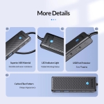 Orico хъб USB3.1 HUB Type-C - 2 x USB3.0, 2 x USB-C - PAPW2AC-C3-05-BK-EP