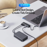 Orico хъб USB3.1 HUB Type-C - 2 x USB3.0, 2 x USB-C - PAPW2AC-C3-05-BK-EP
