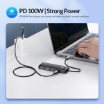 Orico хъб USB3.1 HUB Type-C - 2 x USB3.0, 2 x USB-C - PAPW2AC-C3-05-BK-EP