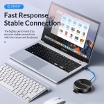 Orico хъб HUB USB3.1 Type-C 4 port - 4 x USB3.0 White, Audio/Mic x 1 - YS4-C3-03-WH-BP