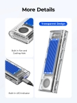 Orico външна кутия за диск Storage - Case - M.2 NVMe M key - 40Gbps, USB-A/USB-C - TCM2-U4-BK-BP