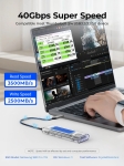 Orico външна кутия за диск Storage - Case - M.2 NVMe M key - 40Gbps, USB-A/USB-C - TCM2-U4-BK-BP